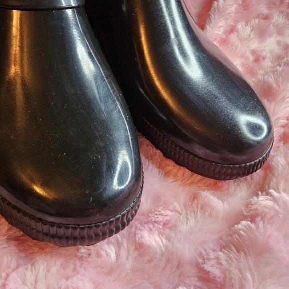 Cougar Women's Black Royale Hand Made Ankle-High Rain Boots Size 10 - Picture 5 of 12